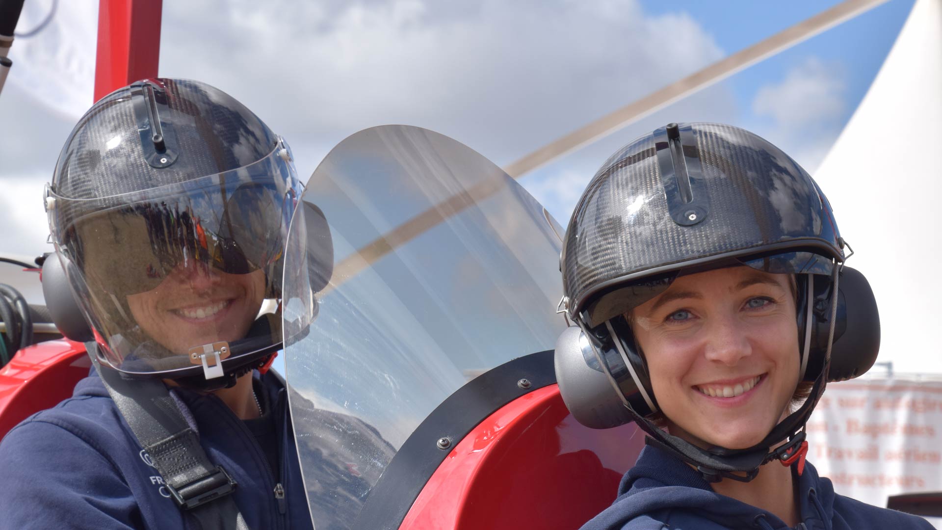 Hang Glider and helmets