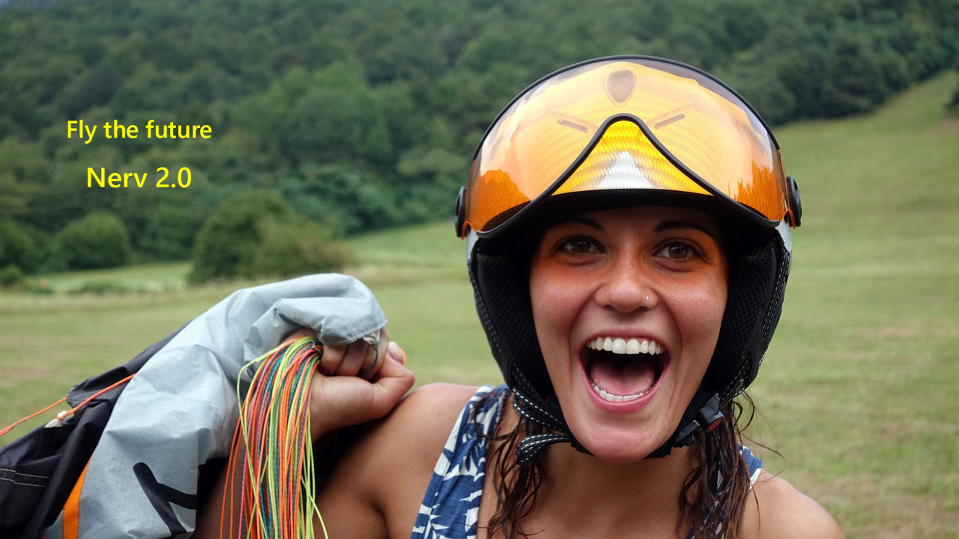 Hang Glider and helmets